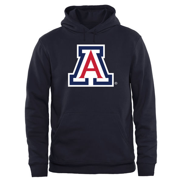 Men NCAA Arizona Wildcats Big Tall Classic Primary Pullover Hoodie Navy